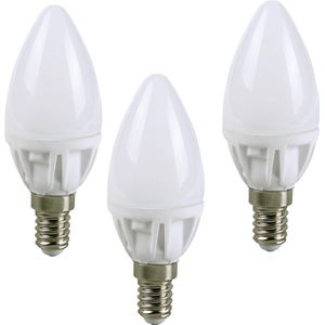 EcoSavers Candle LED Lamp 3W E14 Kleine Fitting | Set van 3 stuks | GS-keurmerk