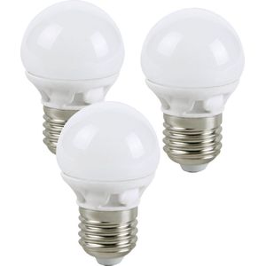 EcoSavers LED MiniGlobe LED Lamp 4W E27 Grote Fitting | Set van 3 stuks | GS-keurmerk