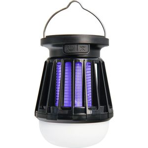 POWERplus Fly Solar USB oplaadbare camping LED lantaarn met ingebouwde electrische muggenvanger | warm wit licht