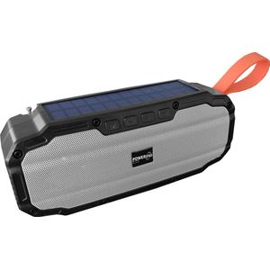 POWERplus Buffalo Solar en USB oplaadbare Bluetooth Speaker met ingebouwde FM Scan Radio Noodradio - Nood Radio - Camping