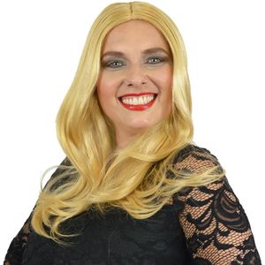 Witbaard Pruik Yvette Dames Synthetisch Blond