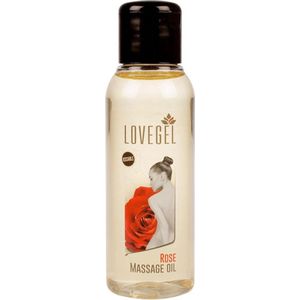 Lovegel - Erotisch massage olie - Roos - 100 ml - 3 Stuks