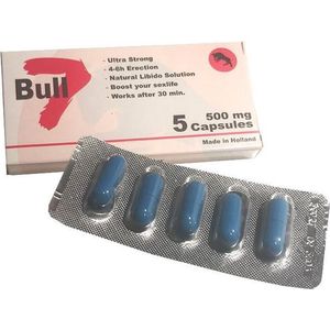 Bull 7 - Extra Sterk - Nieuwe formule van de bekende erectiepil - 5 erectiepillen