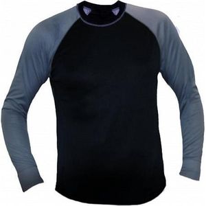 Cerva - CRV Don Thermoshirt - Zwart/Lichtgrijs - 100% Polyester