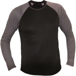 Cerva - CRV Don - Thermoshirt - Zwart/Lichtgrijs - 100% Polyester