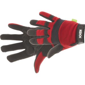 KIXX handschoen synthetisch leer/nylon mt. 10 zwart/rood