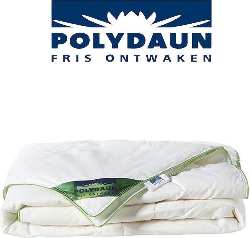 Polydaun Bamboe - Zomerdekbed - Eenpersoons - 140x200 cm - Wit