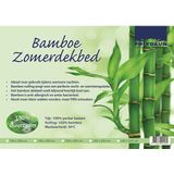 Polydaun Bamboe - Zomerdekbed - Tweepersoons - 200x200 cm - Wit