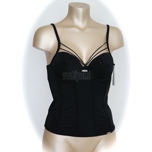 Sapph - Bustier / korset - zwart/rood - Maat 80A