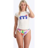 Mistral Short Sleeve Miami Lycra Woman - White
