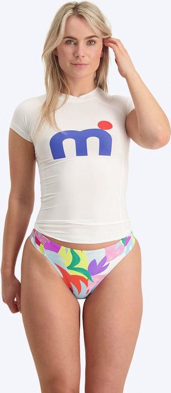 Mistral Short Sleeve Miami Lycra Woman - White