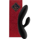 FeelzToys Lea - Rabbit Vibrator - Zwart (Glitter)