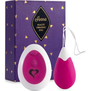 FeelzToys Anna - Vibrerend Ei - Vibrator met Afstandbediening - Roze