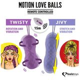 Feelztoys Motion Love Balls Twisty - Vaginale Balletjes - Paars