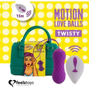 Feelztoys Motion Love Balls Twisty - Vaginale Balletjes - Paars