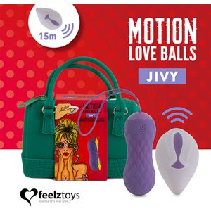 Feelztoys Motion Love Balls Jivy - Vaginale Balletjes - Paars