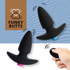 FeelzToys - Funky Butts - Vibrerende buttplug set voor koppels