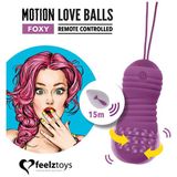 FeelzToys Motion Love Balls Foxy - Vaginale balletjes - Paars