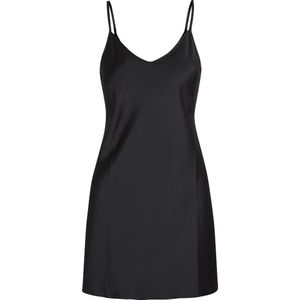 LingaDore - Satin Chemise Zwart - maat 4XL - Zwart