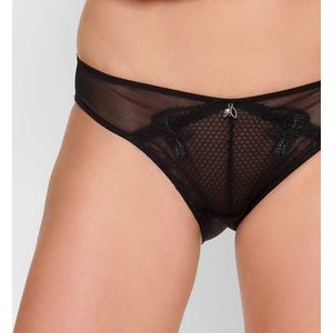 Lingadore – Black Flower – Slip – 6614B – Black - L