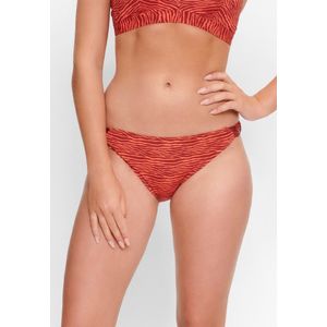 LingaDore Bright Zebra Bikini Slip Rood 40