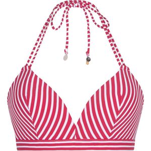 LingaDore Voorgevormde Triangel Bikini Top - 7116TB - Rode Streep - 38B