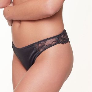 LingaDore String - 6815T - Donker blauw jacquard - M