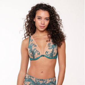 Lingadore Vorgeformter BH  Turquoise & Sand | Grösse: 85E | Farbe: Türkis/Print