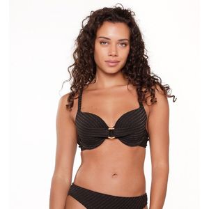 LingaDore Voorgevormde Beugel Bikinitop met Lurex Zwart