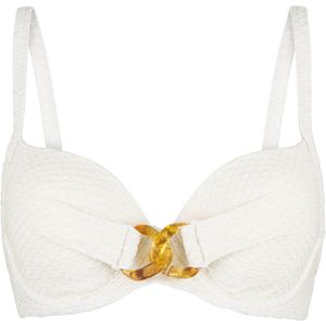 LingaDore - Gold Mermaid Bikini Top - maat 44C - Wit/Goud