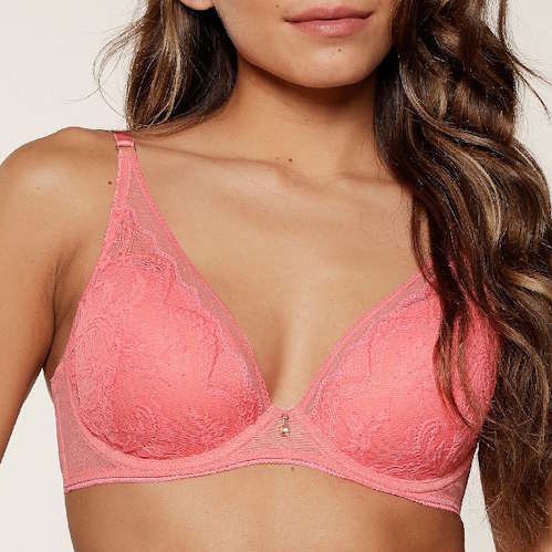 LingaDore - Triangel BH - Coral - Voorgevormd