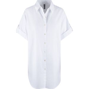 LingaDore - Pyjama Jurk - Roze Lavendel - Halflange Mouwen - Kraag - Knoopsluiting