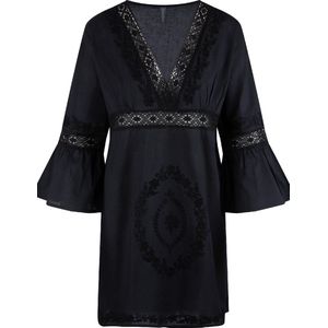 LingaDore - Tuniek - Zwart - Katoen - Driekwart Mouw