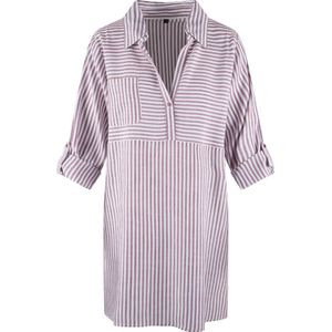 Tunic - Stripe Print - Halflange Mouwen - Viscose