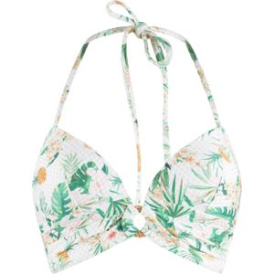 LingaDore - Bikinitop - Beige - Triangel - Bloemenprint