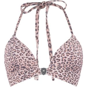 LingaDore - Bikinitop - Beige - Triangel - Bloemenprint