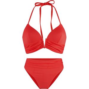 Triangelbikini - Fuchsia - Voorgevormd - Verstelbare Touwtjes