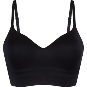 LingaDore - Dailly - Singlet - Zwart - Voorgevormde Cups Zonder Beugel
