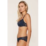 LingaDore - Slip - Sparkling Blue - Kanten - Semi Transparant
