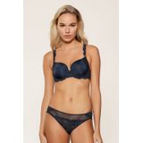 LingaDore - Slip - Sparkling Blue - Kanten - Semi Transparant