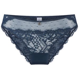 LingaDore - Slip - Sparkling Blue - Kanten - Semi Transparant