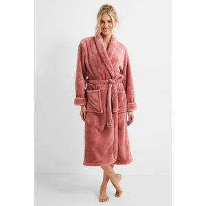 LingaDore - Badjas - Zalmroze - Teddy Fleece