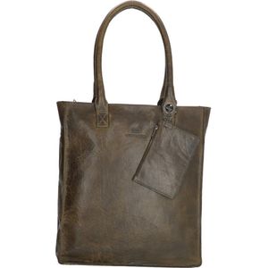 Micmacbags Golden Gate Shopper - Olijfgroen - 100% Leer