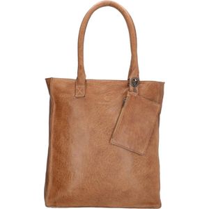 Hide & Stitches Golden Gate Shopper - Donkerzand - 100% Leer