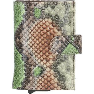 Charm London Leather Camberwell pasjeshouder snake cognac green