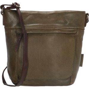 Micmacbags Highland Park Schoudertas - Olijfgroen