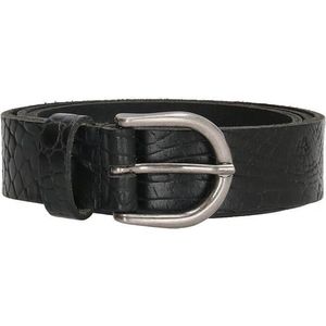 Old West Riem 3 cm Zwart Croco