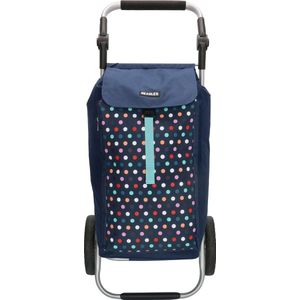 Beagles Alberic Strollex Boodschappentrolley multi stip navy
