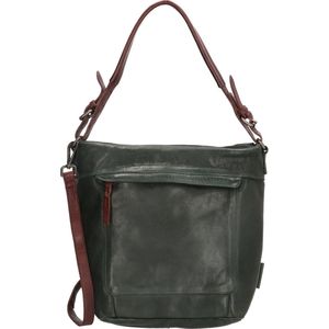 Micmacbags Highland Park Schoudertas - Smaragd groen - 100% Leer