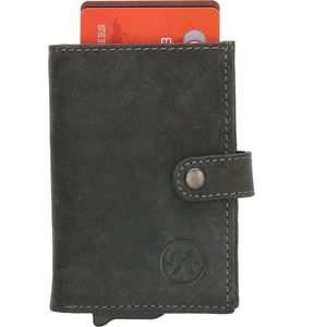 Hide & Stitches Idaho Leren RFID Creditcardhouder - Zwart